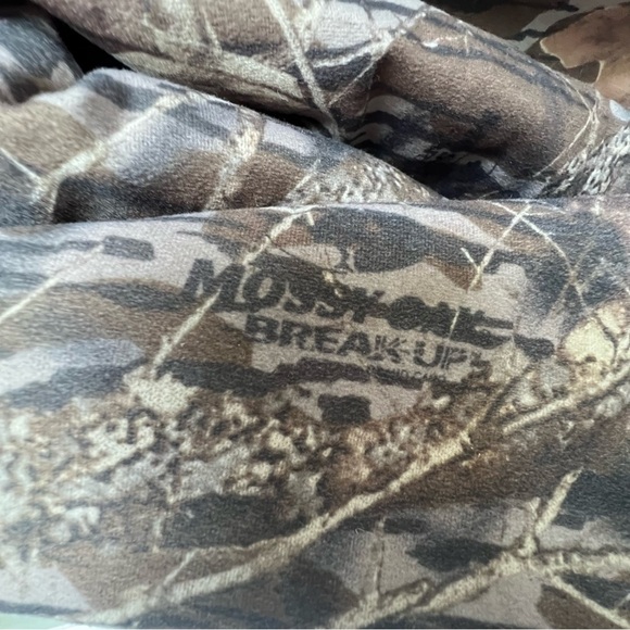 Vintage LL Bean x Mossy Oak Break-up XL Camo Jacket 1/2 Zip Hunting Camouflage - Picture 9 of 15